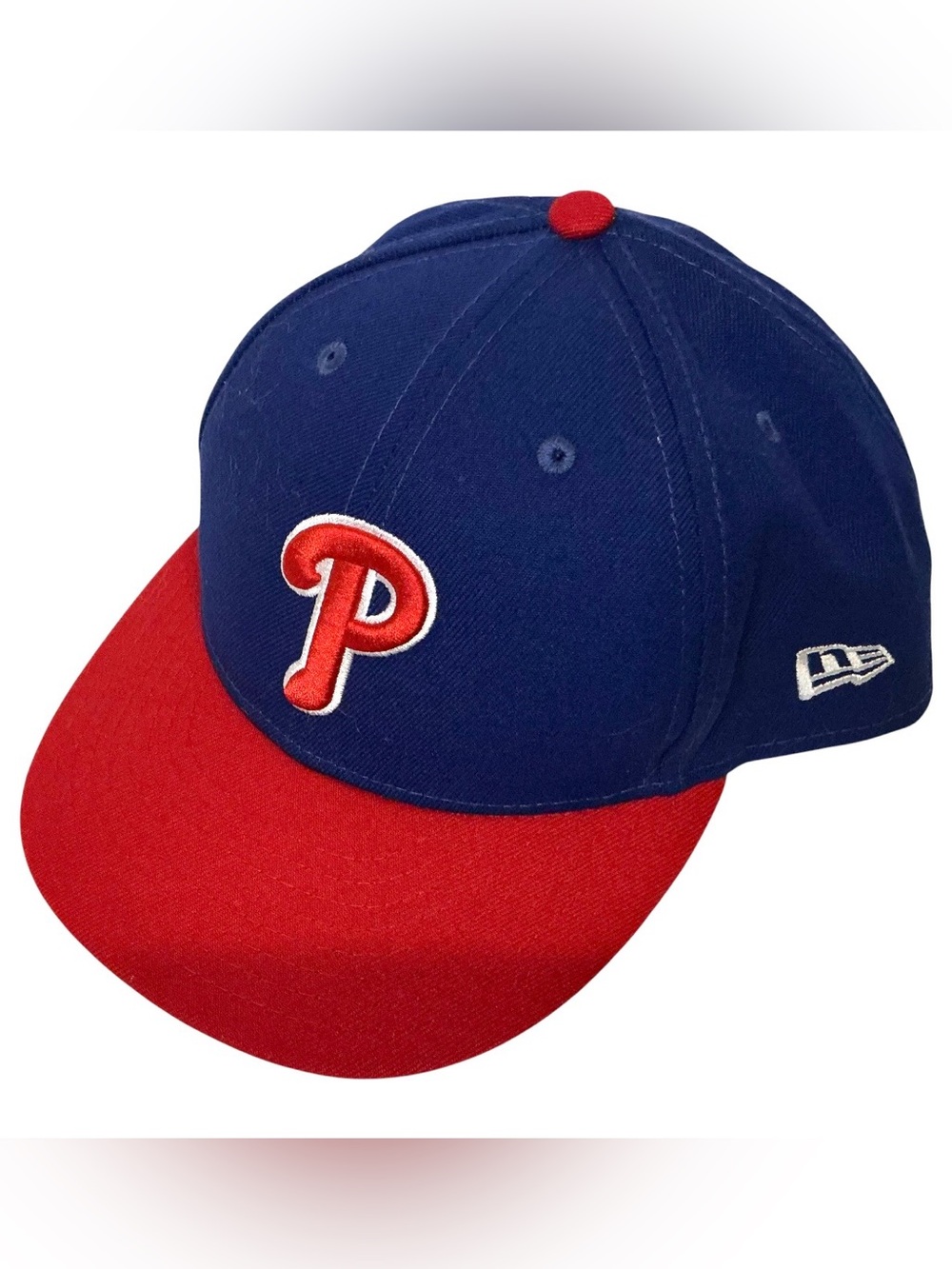 New Era Philadelphia Phillies Hat 59FIFTY On-Field Low Profile Fitted Sz 7 3/8